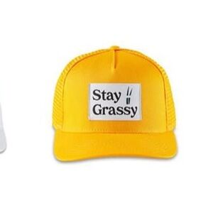 Stay Grassy Yellow Patch Cap